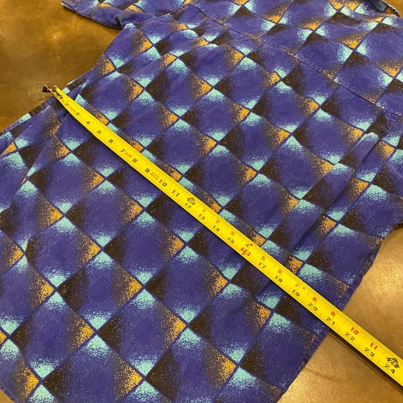 VTG 90s Shah Safari Vibrant Short Sleeve Button Up Shirt - Picture 6 of 7